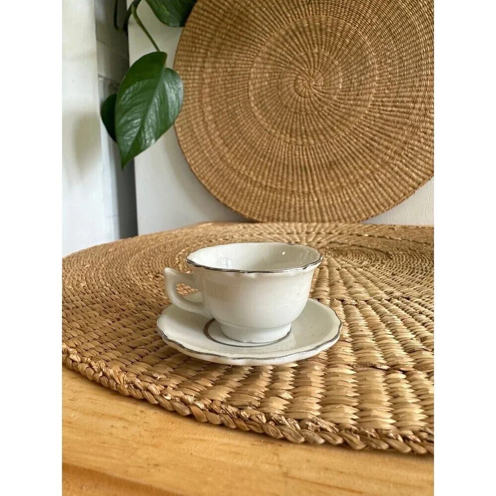 Silver Anniversary 25 Small Teacup set